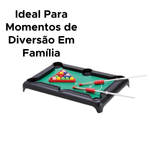 Jogo De Sinuca Mini Mesa De Bilhar E Sinuca Completa 2 Tacos E Triangulo Infantil