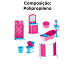 Banherinho Da Judy Com Acessorio Kit Banheiro Completo Para Meninas Brinquedo Infantil