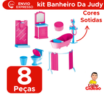 Banherinho Da Judy Com Acessorio Kit Banheiro Completo Para Meninas Brinquedo Infantil