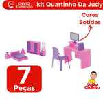 Quartinho Da Judy Com Acessorio Kit Quarto Completo Para Meninas Brinquedo Infantil