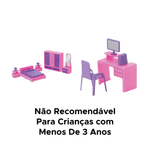 Quartinho Da Judy Com Acessorio Kit Quarto Completo Para Meninas Brinquedo Infantil