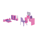 Quartinho Da Judy Com Acessorio Kit Quarto Completo Para Meninas Brinquedo Infantil
