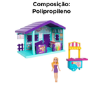 Kit Sorveteria Completa Com Móveis E Acessórios Brinquedo Com Boneca Judy Para Meninas
