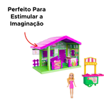 Kit Sorveteria Completa Com Móveis E Acessórios Brinquedo Com Boneca Judy Para Meninas