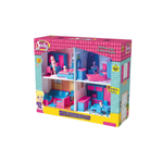Kit Casinha Completa Home Com Móveis E Acessórios Brinquedo Com Boneca Judy Para Meninas