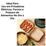 Kit Forma Com 50 /100/150 /200 Papel Antiaderente Quadrado Fritadeira Elétrica 20cm x 4,5cm