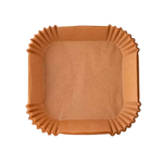 Kit Forma Com 50 /100/150 /200 Papel Antiaderente Quadrado Fritadeira Elétrica 20cm x 4,5cm