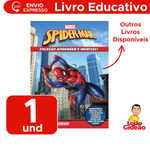 Coleção Aprender é Incrível Homem Aranha Marvel Livro Educativo Para Crianças