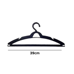 Kit Com 3 Cabides Para Roupas Adulto Reforçado Organizador Mutifucional Preto