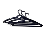 Kit Com 3 Cabides Para Roupas Adulto Reforçado Organizador Mutifucional Preto