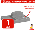 Escorredor De Louça Para Prato Porta Talheres Multiuso 2 em 1 De Plástico Para Cozinha