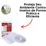Tela Mosquiteiro Furos Pequenos Ajustável 130cmx150cm Anti Inseto Mosquito e Pernilongo Para Janelas