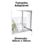 Tela Mosquiteiro Furos Pequenos Ajustável 130cmx150cm Anti Inseto Mosquito e Pernilongo Para Janelas