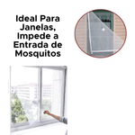 Tela Mosquiteiro Ajustável 150cm x180cm Anti Inseto Mosquito e Pernilongo Para Janelas