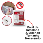 Tela Mosquiteiro Ajustável 150cm x180cm Anti Inseto Mosquito e Pernilongo Para Janelas