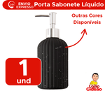 Dispenser Sabonete Porta Sabonete Líquido 400 ml Vidro E Plástico Para Banheiro