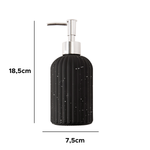 Dispenser Sabonete Porta Sabonete Líquido 400 ml Vidro E Plástico Para Banheiro