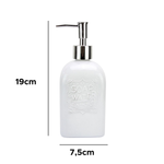 Porta Sabonete Líquido Liso Dispenser Álcool Gel Vidro 400ML Para Banheiro Cozinha Lavabo