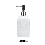 Porta Sabonete Líquido Liso Dispenser Álcool Gel Vidro 400ML Para Banheiro Cozinha Lavabo