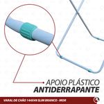 Varal De Chão Abas Slim Dobrável Retrátil Aço Reforçado
