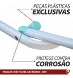 Varal De Chão Abas Slim Dobrável Retrátil Aço Reforçado