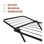 Varal De Chão Com Abas Reforçado Cor Preto