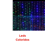 Cortina 300 Leds 03mx03m Festa Eventos De Casamento Luzes Quentes De Natal Coloridas