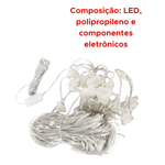 Cortina 300 Leds 03mx03m Festa Eventos De Casamento Luzes Quentes De Natal Coloridas