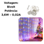Cortina 300 Leds 03mx03m Festa Eventos De Casamento Luzes Quentes De Natal Coloridas