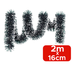 Festão De Natal Nevado Decorativo Festa Decoração Árvore De Natal Neve Enfeite 16cm x 2m