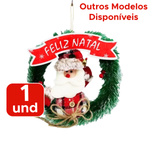 Guirlanda Natalina Festão Porta Natal Verde Nevada Decorada Enfeite Feliz Natal