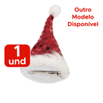 Presilha Com Mini Gorro Do Papai Noel Decoração Lembracinha Para Festa Mimo