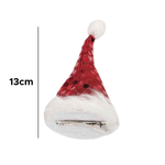 Presilha Com Mini Gorro Do Papai Noel Decoração Lembracinha Para Festa Mimo