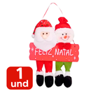 Placa Decorativa Para Porta Ou Parede Feliz Natal Decoração Enfeite Papai Noel