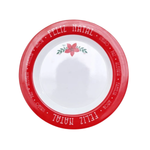 Prato Redondo Raso Estampa Feliz Natal Decoração Mesa Cozinha Vintage