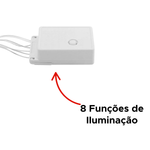 Cascata 240 Leds Decorativos 4,3 Metros Decoração De Natal Pisca-Pisca Branco Com 8 Funções