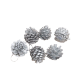 Kit Com 6 Enfeites De Natal Pinhas Pendente Pinhas Decoração De Natal 3cm