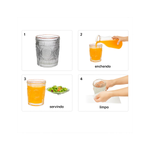 Conjunto Com 6 Copos De Vidro Mondoro 300ml Para Água Suco