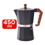 Cafeteira Expressa Italiana 450ml Black Inox Para Café Chá