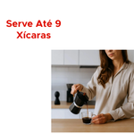 Cafeteira Expressa Italiana 450ml Black Inox Para Café Chá
