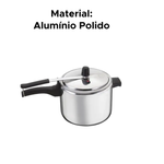 Panela De Pressão Clássica Polida 4,5l Em Alumínio