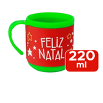 Caneca Natalina Sort Frases Feliz Natal Decoração De Natal 220ml