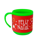 Caneca Natalina Sort Frases Feliz Natal Decoração De Natal 220ml