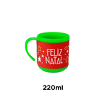 Caneca Natalina Sort Frases Feliz Natal Decoração De Natal 220ml