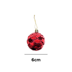 Kit Com 6 Bolas Pinheiro De Natal Decoração Enfeite Para Árvore De Natal Natalino