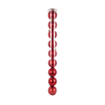 Kit 9 Bolinhas De Natal Lisa Mista No Tubo 6cm Enfeite Bolas Para Árvore De Natal Vermelho