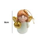Enfeite Anjo Anglar De Ceramica Sortido Enfeite De Natal Decoração 8cm