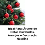 Kit 2 Bolas Enfeite Bolinhas De Árvore De Natal Enfeite Natalino Para Árvore