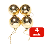 Kit Com 4 Bolas De Natal 4cm Enfeite Natalino Para Árvore
