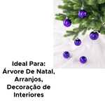 Kit Com 4 Bolas De Natal 4cm Enfeite Natalino Para Árvore